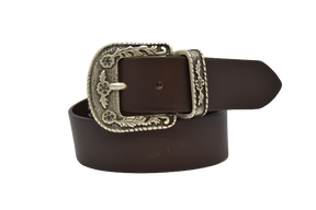 Leather belt for men and women, Tex model 4 cm