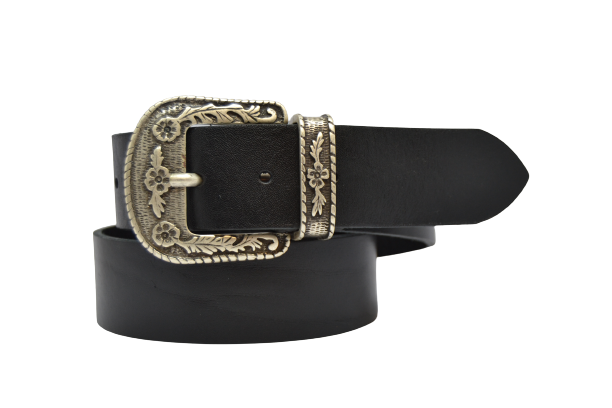 Leather belt for men and women, Tex model 4 cm
