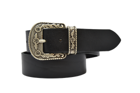 Leather belt for men and women, Tex model 4 cm