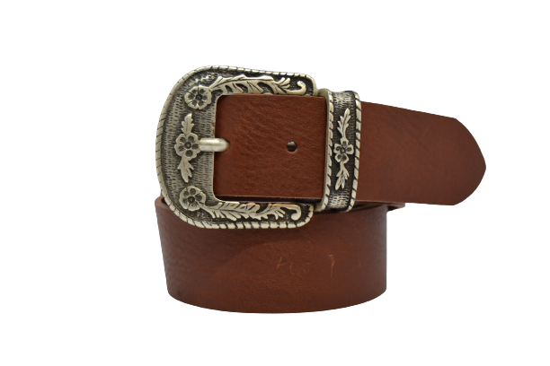 Leather belt for men and women, Tex model 4 cm