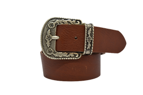 Leather belt for men and women, Tex model 4 cm