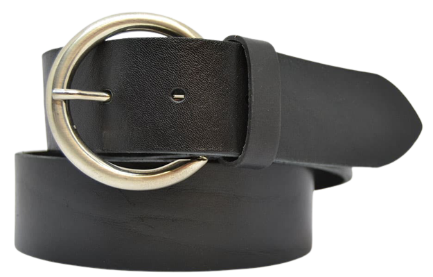 Leather Belt for Men and Women, Round Model 4 cm
