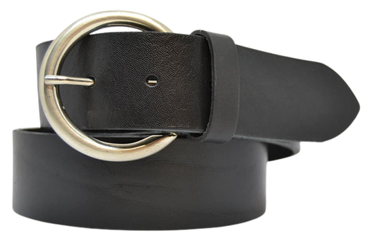 Leather Belt for Men and Women, Round Model 4 cm