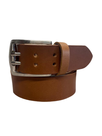 Leather Belt for Men and Women, Double Barb Model 4 cm