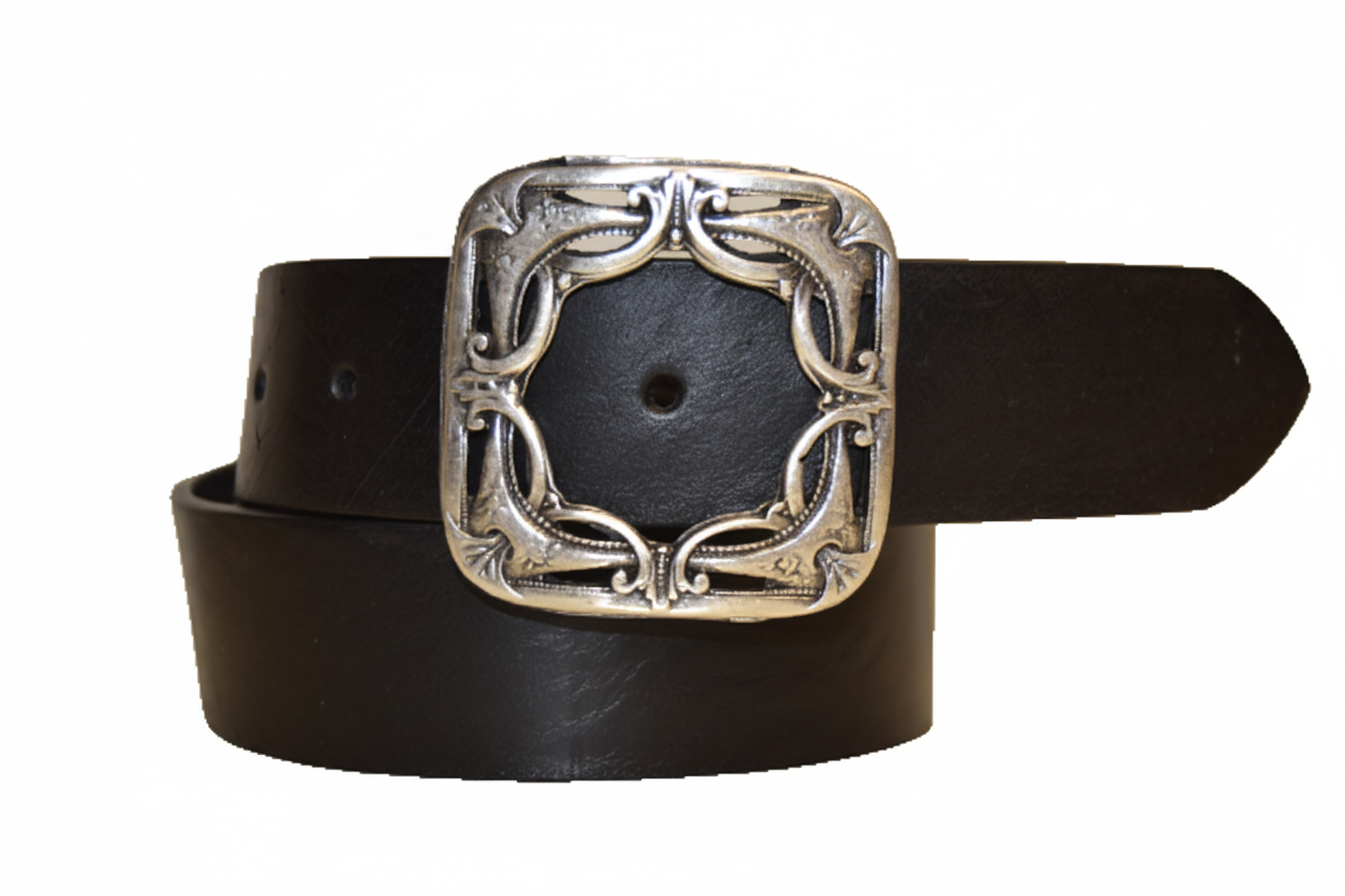 Cintura in Cuoio Uomo Donna Modello Rifredi cm 4 - La Bottega Della Cintura