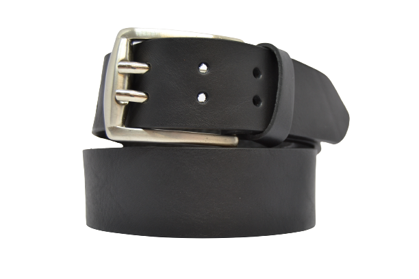 Leather Belt for Men and Women, Double Barb Model 4 cm