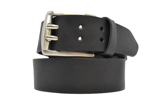 Cintura in Cuoio Uomo e Donna Modello Doppio Ardiglione cm 4