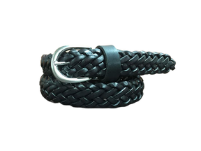 Hand Woven Leather Belt for Men and Women, Spiga model 3.5 cm