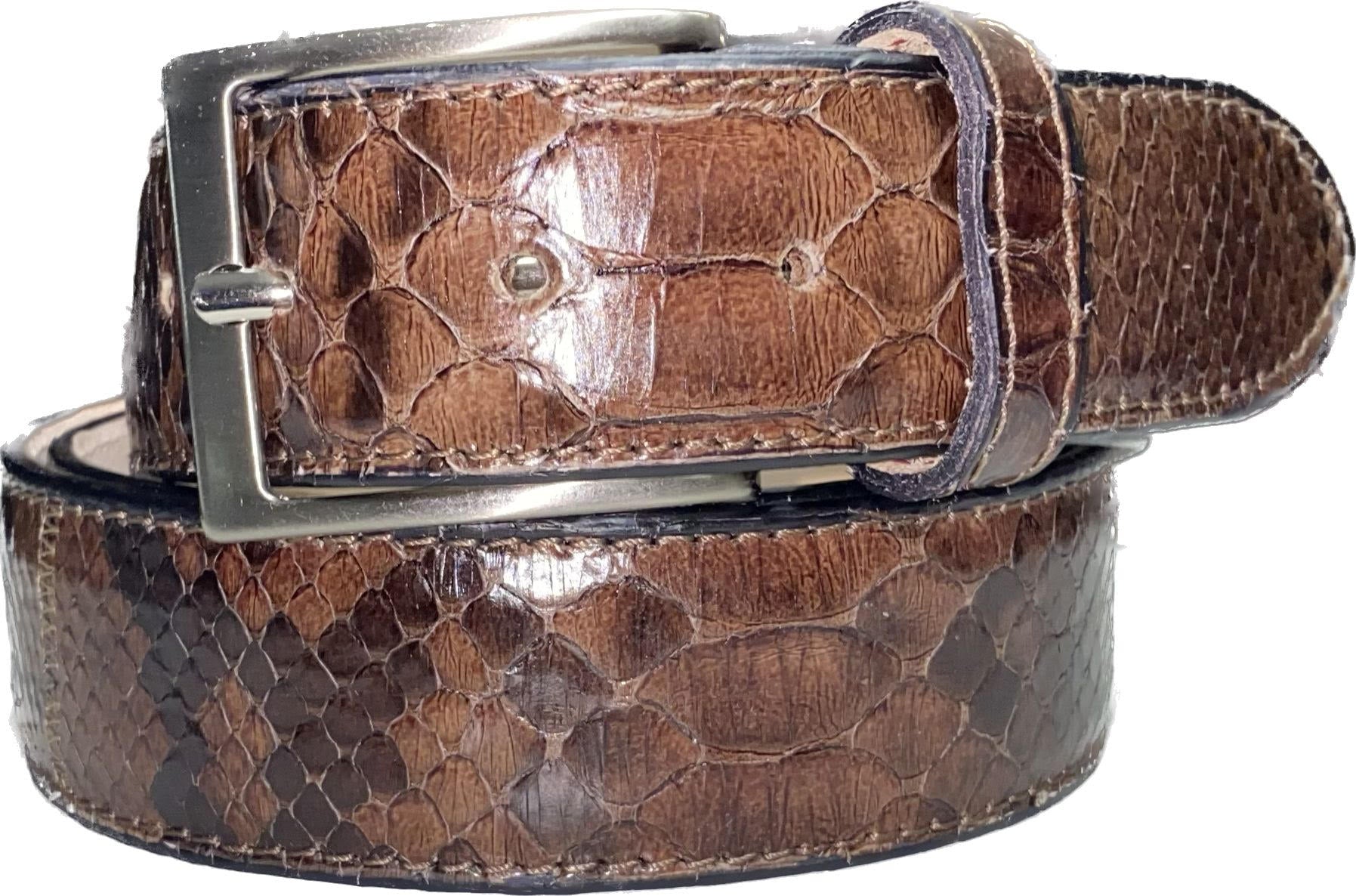 Belt in Python Man 4 cm